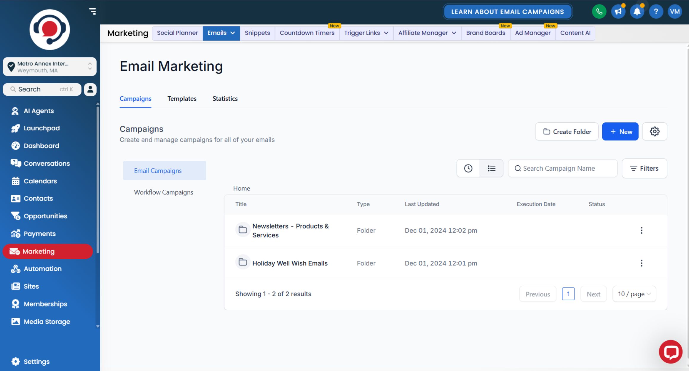 Email Campaigns